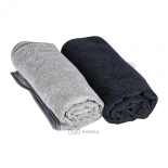 Ręcznik z mikrofibry 30x40 cm - szary (12szt. w opakowaniu)