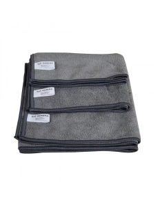 Microfiber towel 30x40cm - grey (12 pieces)