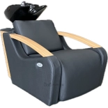 Shampoo chair BARI E1 - matt black - Display item