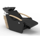 Shampoo chair BARI E1 - matt black - Display item