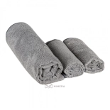 Ręcznik z mikrofibry 30x40 cm - szary (12szt. w opakowaniu)