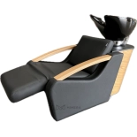 Shampoo chair BARI E1 - matt black - Display item