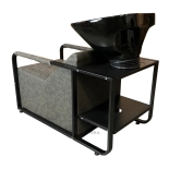 Shampoo chair CHIC BLACK - marble grey