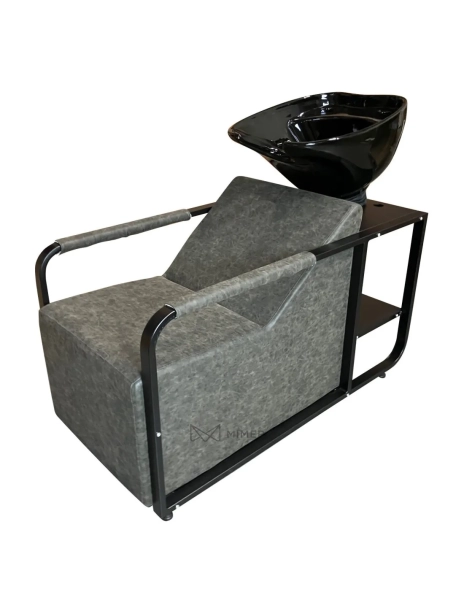 Shampoo chair CHIC BLACK - marble grey