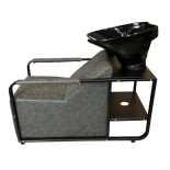 Shampoo chair CHIC BLACK - marble grey