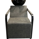 Shampoo chair CHIC BLACK - marble grey