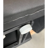 Shampoo chair BARI E1 - matt black - Display item