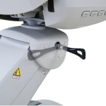 Elektryczne łóżko zabiegowe RAMON GYNO DELUX E4 – obrotowe, białe, PVC w jakości medycznej