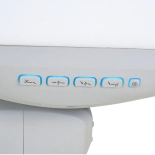 Elektryczne łóżko zabiegowe RAMON GYNO DELUX E4 – obrotowe, białe, PVC w jakości medycznej