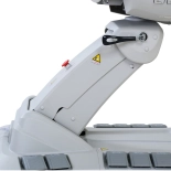 Elektryczne łóżko zabiegowe RAMON GYNO DELUX E4 – obrotowe, białe, PVC w jakości medycznej