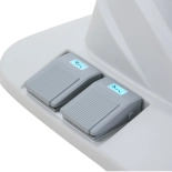 Elektryczne łóżko zabiegowe RAMON GYNO DELUX E4 – obrotowe, białe, PVC w jakości medycznej