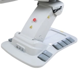 Elektryczne łóżko zabiegowe RAMON GYNO DELUX E4 – obrotowe, białe, PVC w jakości medycznej