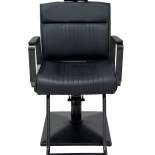 Barber chair MASTER BLACK - matt black - Second grade!