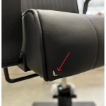 Barber chair MASTER BLACK - matt black - Second grade!