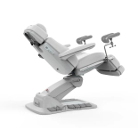 Elektryczne łóżko zabiegowe RAMON GYNO DELUX E4 – obrotowe, białe, PVC w jakości medycznej