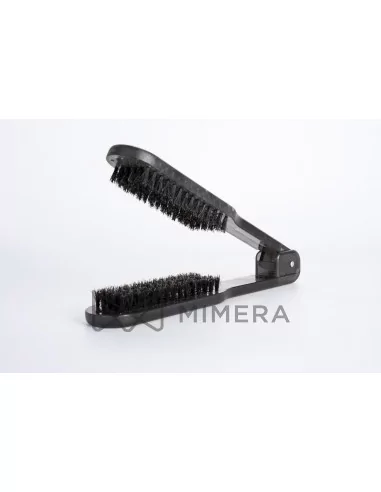 Hair straightening brush - black