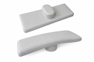 Headrest for wellness bed, version PLUS – light grey