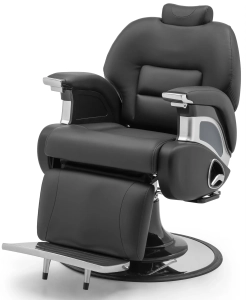 Barber kreslo EMPEROR - matná čierna
