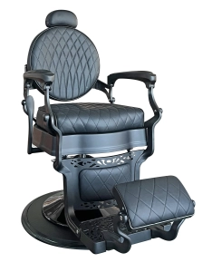 Retro barber chair RODIN BLACK X - matt black