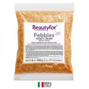 Depilační vosk Beautyfor Pebbles Honey Cream 1000 g