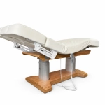 Elektrische SPA-Liege Silverfox LIPS PLUS E4 – mit Heizfunktion, teak/weiß