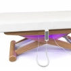 Elektrische SPA-Liege Silverfox LUNA PLUS E3 – mit Heizfunktion, teak/weiß