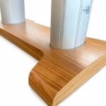 Elektrische SPA-Liege Silverfox LIPS PLUS E4 – mit Heizfunktion, teak/weiß