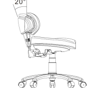 Beautician chair ELAR - white
