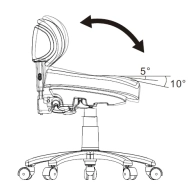 Beautician chair ELAR - white