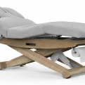SPA Wellness lehátko LUNA ARM PLUS E3 - s vyhříváním a audio/vibračním systémem, teak/světle šedá