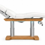 Elektrische SPA-Liege Silverfox LIPS PLUS E4 – mit Heizfunktion, teak/weiß