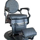 Retro barber chair RODIN BLACK X - matt black