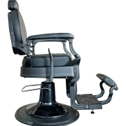 Retro barber chair RODIN BLACK X - matt black