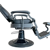Retro barber chair RODIN BLACK X - matt black