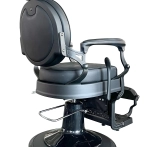 Retro barber chair RODIN BLACK X - matt black