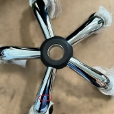 Hairdressing stool MOBY - matt black - Second grade