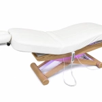 Elektrische SPA-Liege Silverfox LUNA PLUS E3 – mit Heizfunktion, teak/weiß