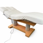 Elektrische SPA-Liege Silverfox LIPS PLUS E4 – mit Heizfunktion, teak/weiß