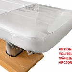 Elektrické SPA lehátko Silverfox TARA PLUS E4 – s funkcí vyhřívání, audio-vibrační systém, teak/bílá