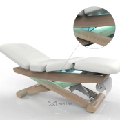 Electric SPA bed Silverfox LUNA SPLIT E3 – teak/white
