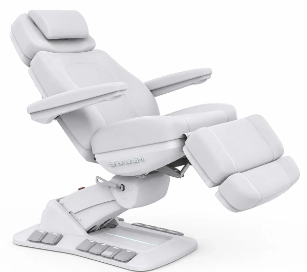 Electric Beauty Bed Silverfox RAMON ELITE E4 – Swivel, with Heating function, light grey