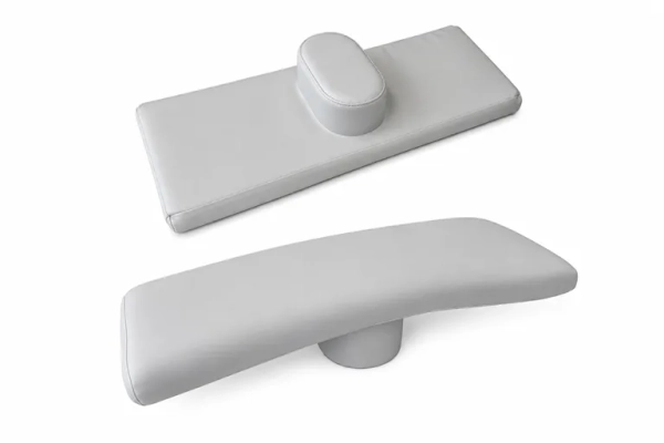 Headrest for wellness bed, version PLUS – light grey