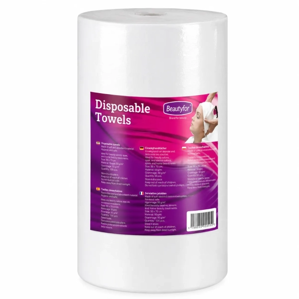 Beautyfor Disposable Spunlace Towels on Roll 35×70cm, 100pcs